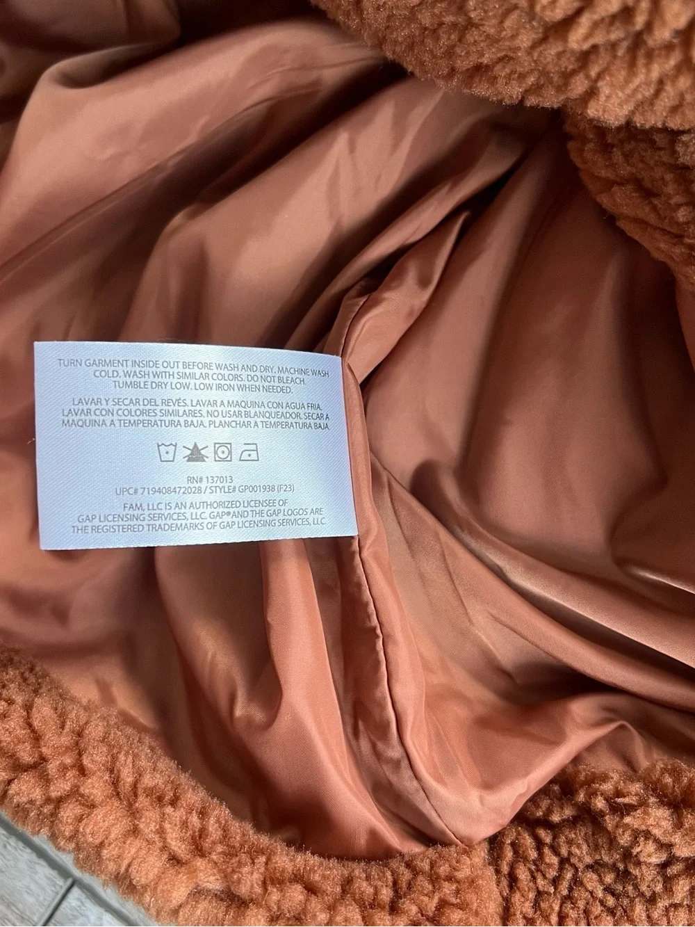 NWT Gap Ladies Sherpa Jacket - Picture 9 of 11